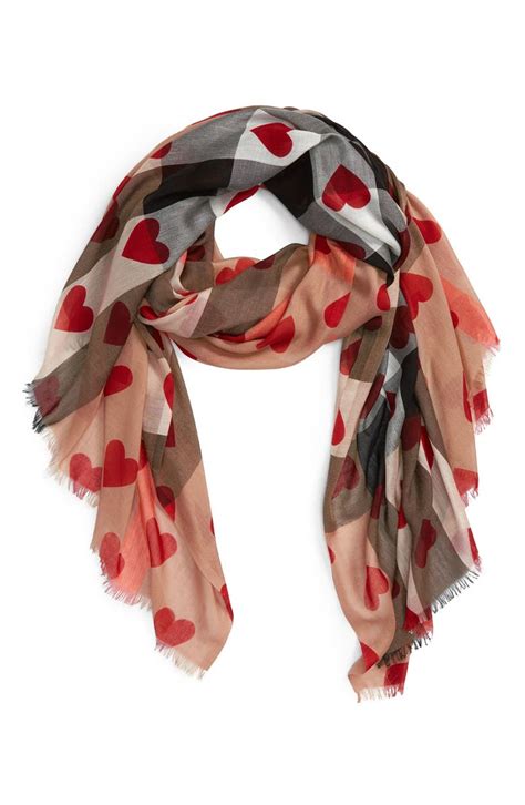 burberry heart silk scarf|traditional burberry scarf.